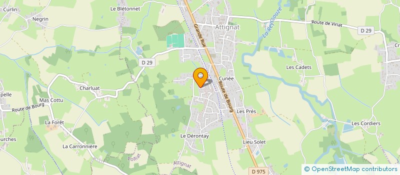 localisation de l'entreprise MONSIEUR JOHNNY FERNANDES  ATTIGNAT