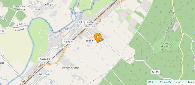 localisation de l'entreprise MONSIEUR JOHNNY FLORES à LES EGLISOTTES ET CHALAURES