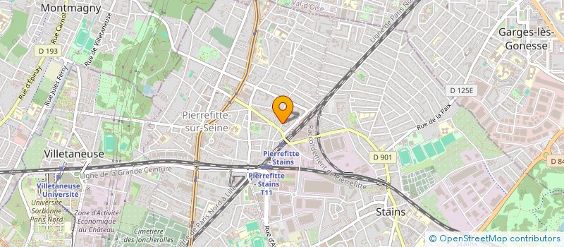 localisation de l'entreprise MONSIEUR JOHNNY FORTUNAT  PIERREFITTE-SUR-SEINE