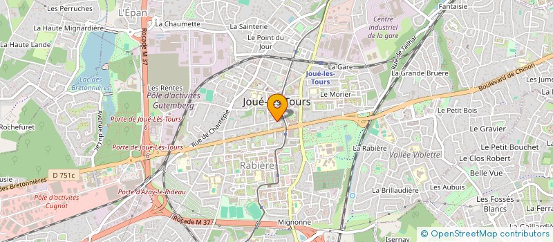 localisation de l'entreprise MONSIEUR JOHNNY FOUQUEUX  JOUE-LES-TOURS