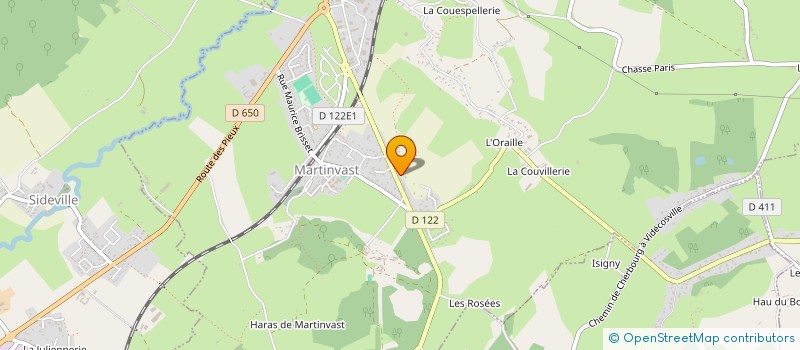 localisation de l'entreprise MONSIEUR JOHNNY GIBERT  MARTINVAST