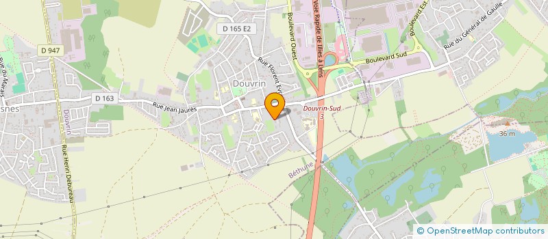 localisation de l'entreprise MONSIEUR JOHNNY GOMBERT  DOUVRIN