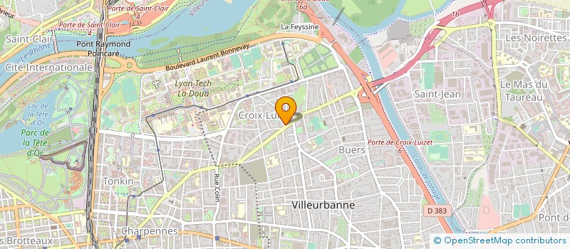 localisation de l'entreprise MONSIEUR JOHNNY GRANIER  VILLEURBANNE