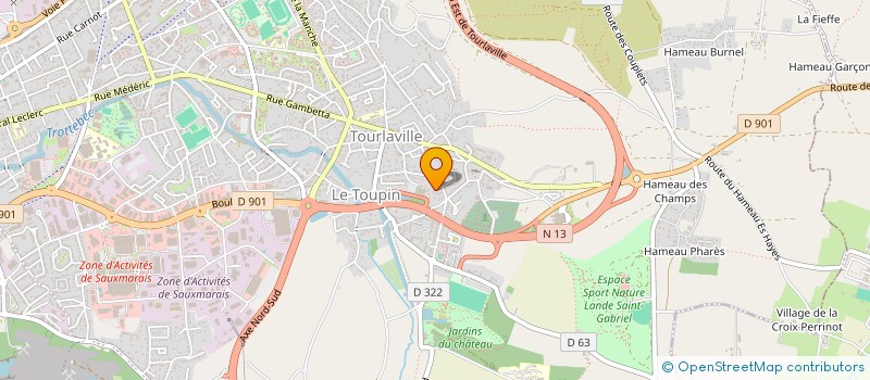 localisation de l'entreprise MONSIEUR JOHNNY GUERIN  TOCQUEVILLE