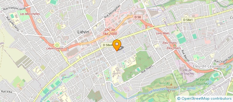 localisation de l'entreprise MONSIEUR JOHNNY HANAUX  LIEVIN