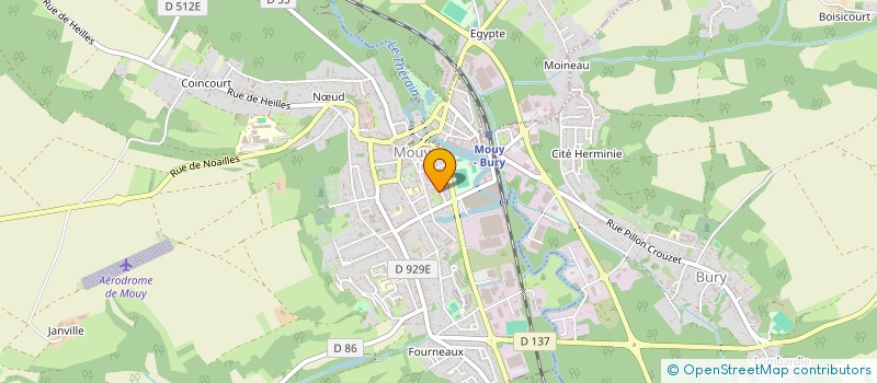 localisation de l'entreprise MONSIEUR JOHNNY HEUGEBAERT à MOUY