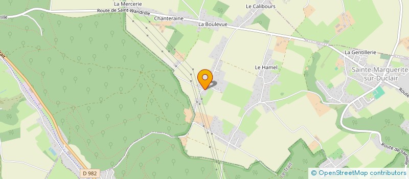 localisation de l'entreprise MONSIEUR JOHNNY HURARD  SAINTE-MARGUERITE-SUR-DUCLAIR