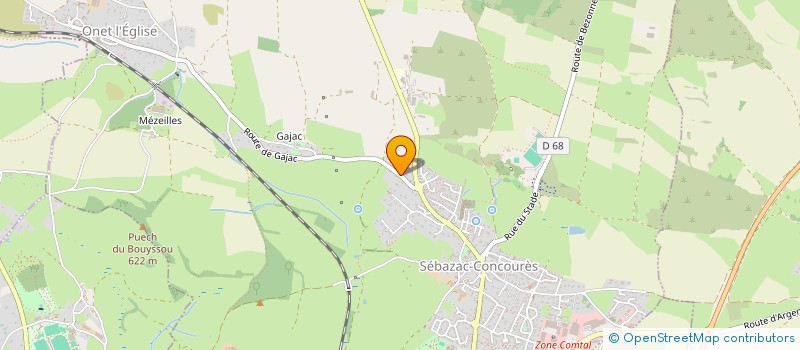 localisation de l'entreprise MONSIEUR JOHNNY HURGARGOWITSCH  SEBAZAC-CONCOURES