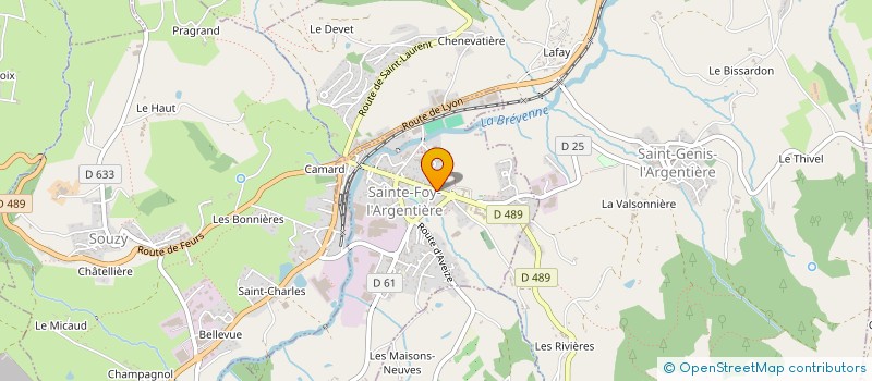 localisation de l'entreprise MONSIEUR JOHNNY JACOBS  SAINTE-FOY-L'ARGENTIERE