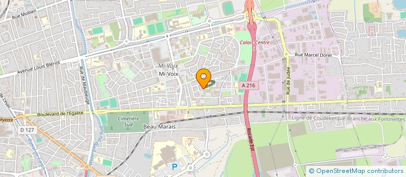 localisation de l'entreprise MONSIEUR JOHNNY JOLY  CALAIS