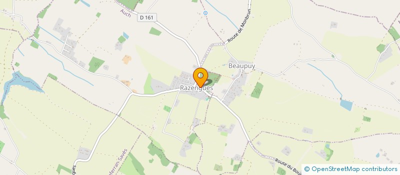 localisation de l'entreprise MONSIEUR JOHNNY LE BARS  RAZENGUES