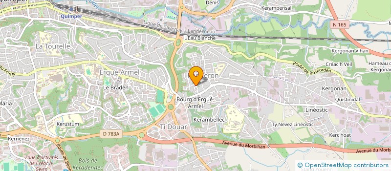 localisation de l'entreprise MONSIEUR JOHNNY LE GUILLOUX à QUIMPER