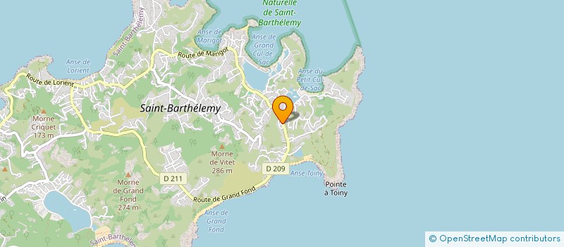 localisation de l'entreprise MONSIEUR JOHNNY LECOMTE à SAINT BARTHELEMY