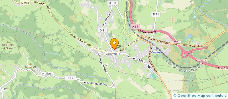 localisation de l'entreprise MONSIEUR JOHNNY MAGNE SANCHEZ  CAPVERN