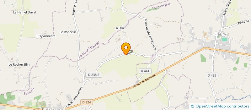 localisation de l'entreprise MONSIEUR JOHNNY MARIE  FLEURY