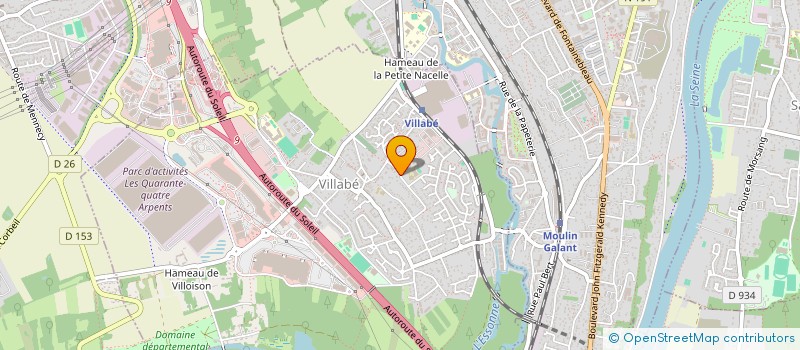 localisation de l'entreprise MONSIEUR JOHNNY MARQUES  VILLABE