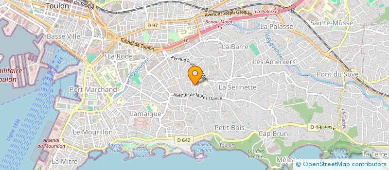 localisation de l'entreprise MONSIEUR JOHNNY MARTIN  TOULON