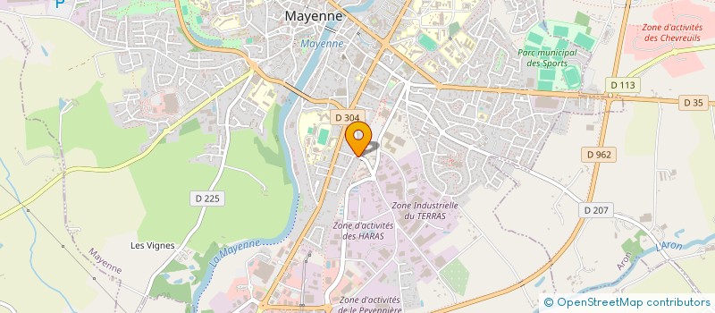 localisation de l'entreprise MONSIEUR JOHNNY MAULAVE  MAYENNE