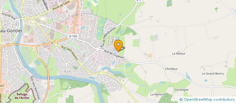 localisation de l'entreprise MONSIEUR JOHNNY MENUT  CHATEAU-GONTIER-SUR-MAYENNE