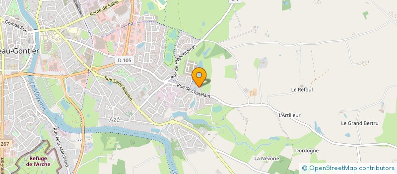 localisation de l'entreprise MONSIEUR JOHNNY MENUT à CHATEAU-GONTIER-SUR-MAYENNE