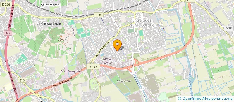 localisation de l'entreprise MONSIEUR JOHNNY MERAULT  ENTRAIGUES-SUR-LA-SORGUE