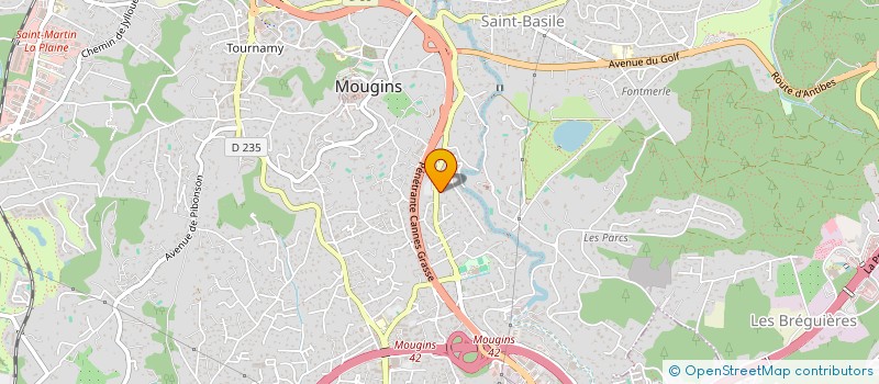 localisation de l'entreprise MONSIEUR JOHNNY MICHEL ALBERT JOURDAIN à MOUGINS