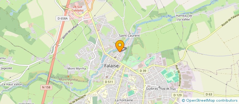 localisation de l'entreprise MONSIEUR JOHNNY MOUGENOT  FALAISE