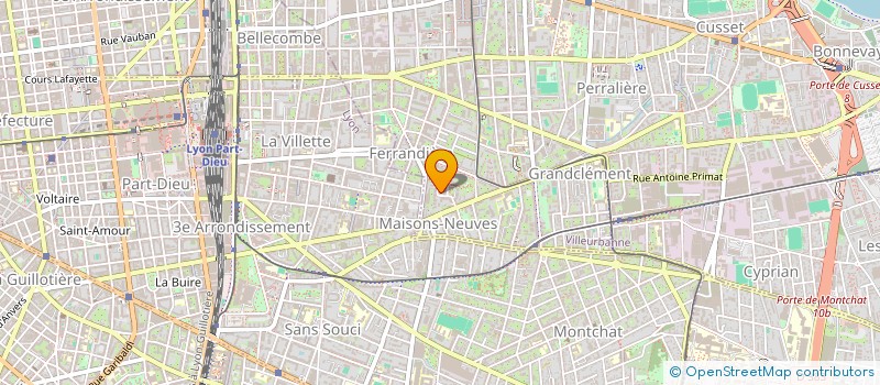 localisation de l'entreprise MONSIEUR JOHNNY PARLA  VILLEURBANNE