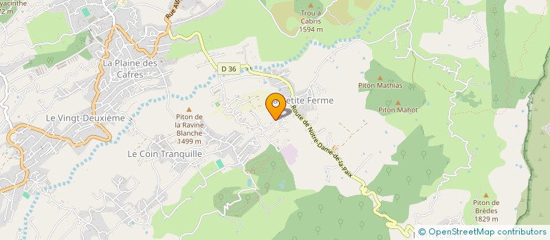 localisation de l'entreprise MONSIEUR JOHNNY PAYET  LE TAMPON