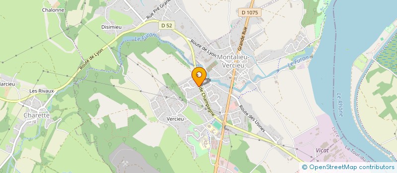 localisation de l'entreprise MONSIEUR JOHNNY PAYET  MONTALIEU-VERCIEU