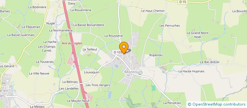 localisation de l'entreprise MONSIEUR JOHNNY PERCEBOIS  LES PORTES DU COGLAIS