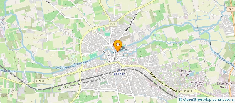 localisation de l'entreprise MONSIEUR JOHNNY PEREZ  LE THOR