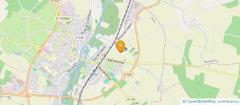 localisation de l'entreprise MONSIEUR JOHNNY QUINTARD  PONS