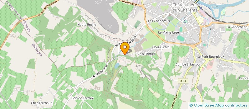 localisation de l'entreprise MONSIEUR JOHNNY ROUACH à CHATEAUNEUF-SUR-CHARENTE