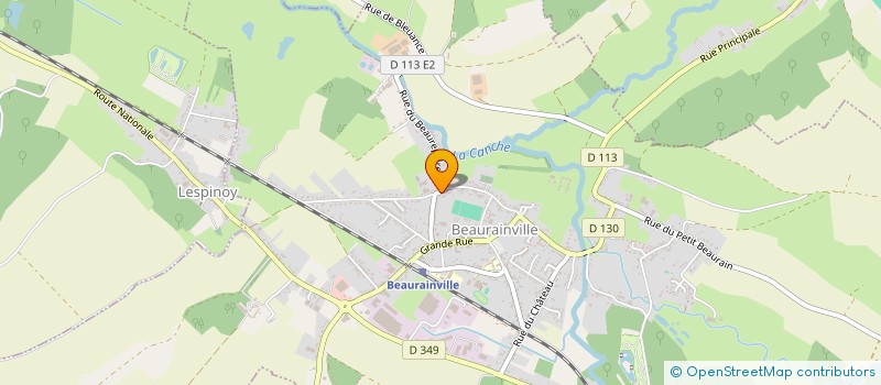 localisation de l'entreprise MONSIEUR JOHNNY SAFFROY  BEAURAINVILLE