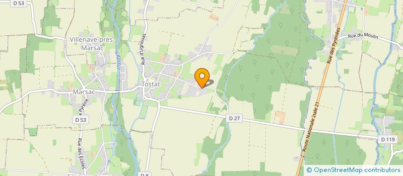 localisation de l'entreprise MONSIEUR JOHNNY SEVERAN  TOSTAT