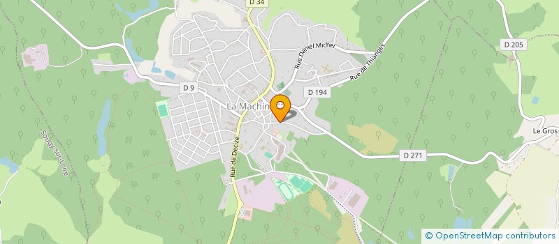 localisation de l'entreprise MONSIEUR JOHNNY SIMONIN  LA MACHINE