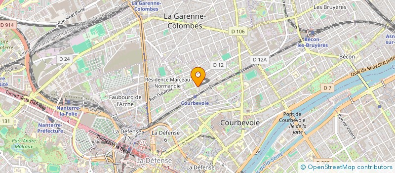 localisation de l'entreprise MONSIEUR JOHNNY TEXIER à COURBEVOIE