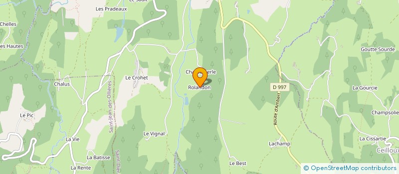 localisation de l'entreprise MONSIEUR JOHNNY VERDIER  ST DIER D AUVERGNE