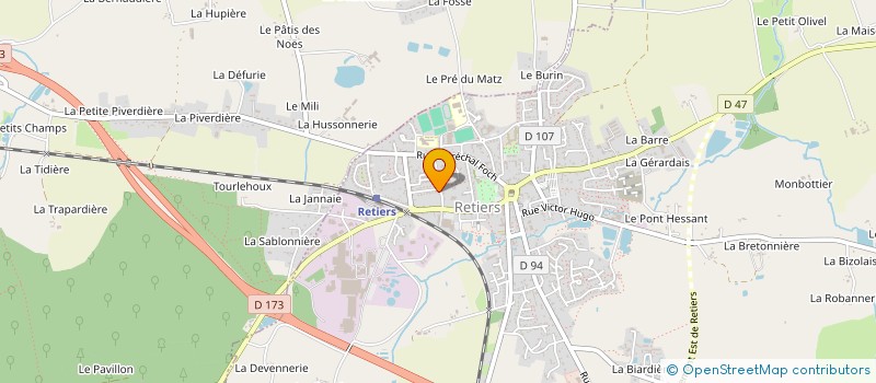 localisation de l'entreprise MONSIEUR JOHNNY YA  RETIERS