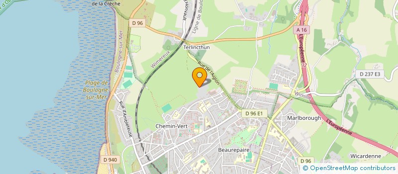 localisation de l'entreprise MONSIEUR JOHNSON DURU  BOULOGNE-SUR-MER