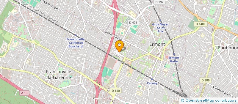 localisation de l'entreprise MONSIEUR JOHNY BOU GHAZALE  ERMONT