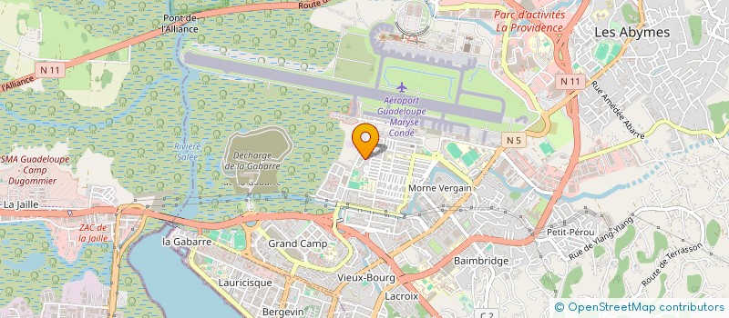 localisation de l'entreprise MONSIEUR JOHNY CLAIRVIL  LES ABYMES