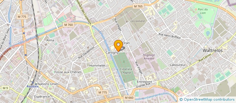 localisation de l'entreprise MONSIEUR JOHNY DOREZ à ROUBAIX