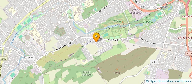 localisation de l'entreprise MONSIEUR JOHNY FLAMENT  LIEVIN