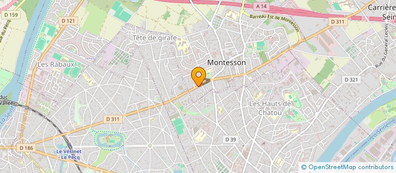 localisation de l'entreprise MONSIEUR JOHNY SILVA RIBEIRO à MONTESSON