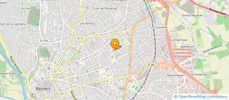 localisation de l'entreprise MONSIEUR JOHRI KHALLOU  BEZIERS