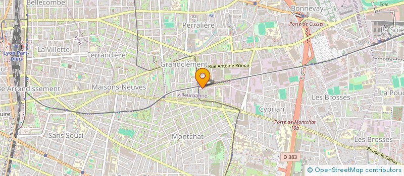 localisation de l'entreprise MONSIEUR JOILSON BARROS DOS SANTOS  VILLEURBANNE