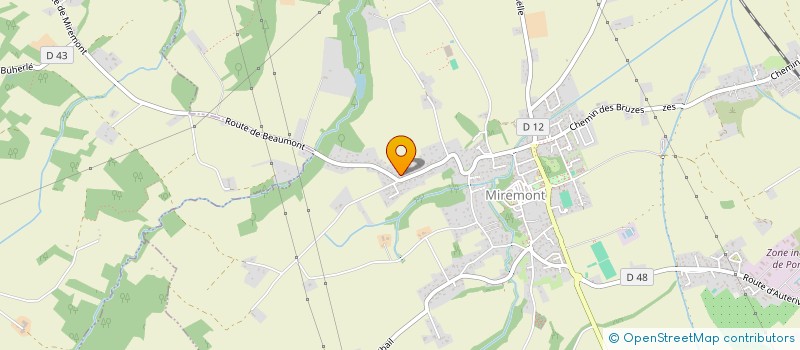 localisation de l'entreprise MONSIEUR JOLAN BERGEROT  MIREMONT