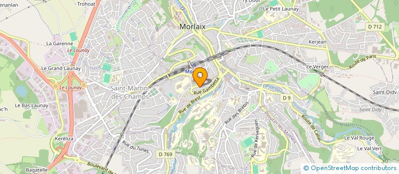 localisation de l'entreprise MONSIEUR JOLAN FAUCHEUR  MORLAIX